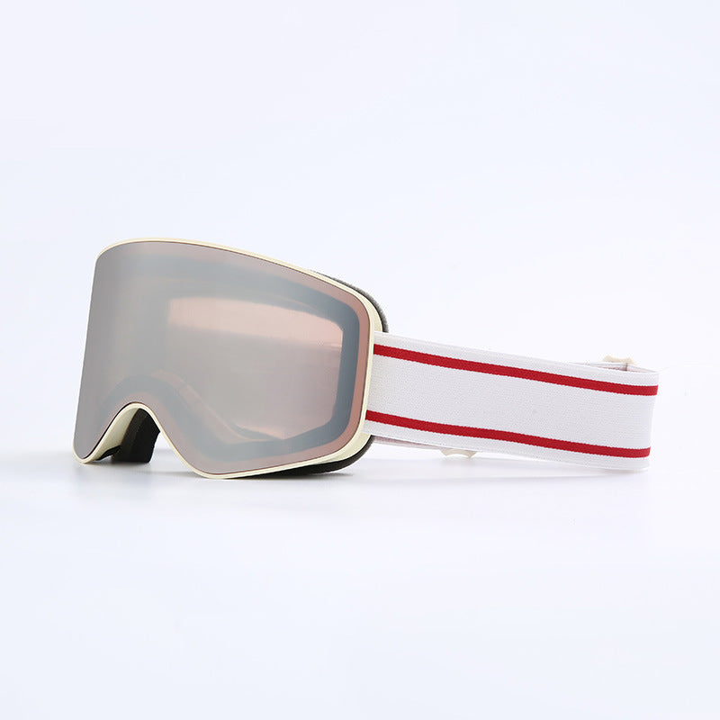 Ski Goggles Unisex Cylindrical Double Lens with Protection