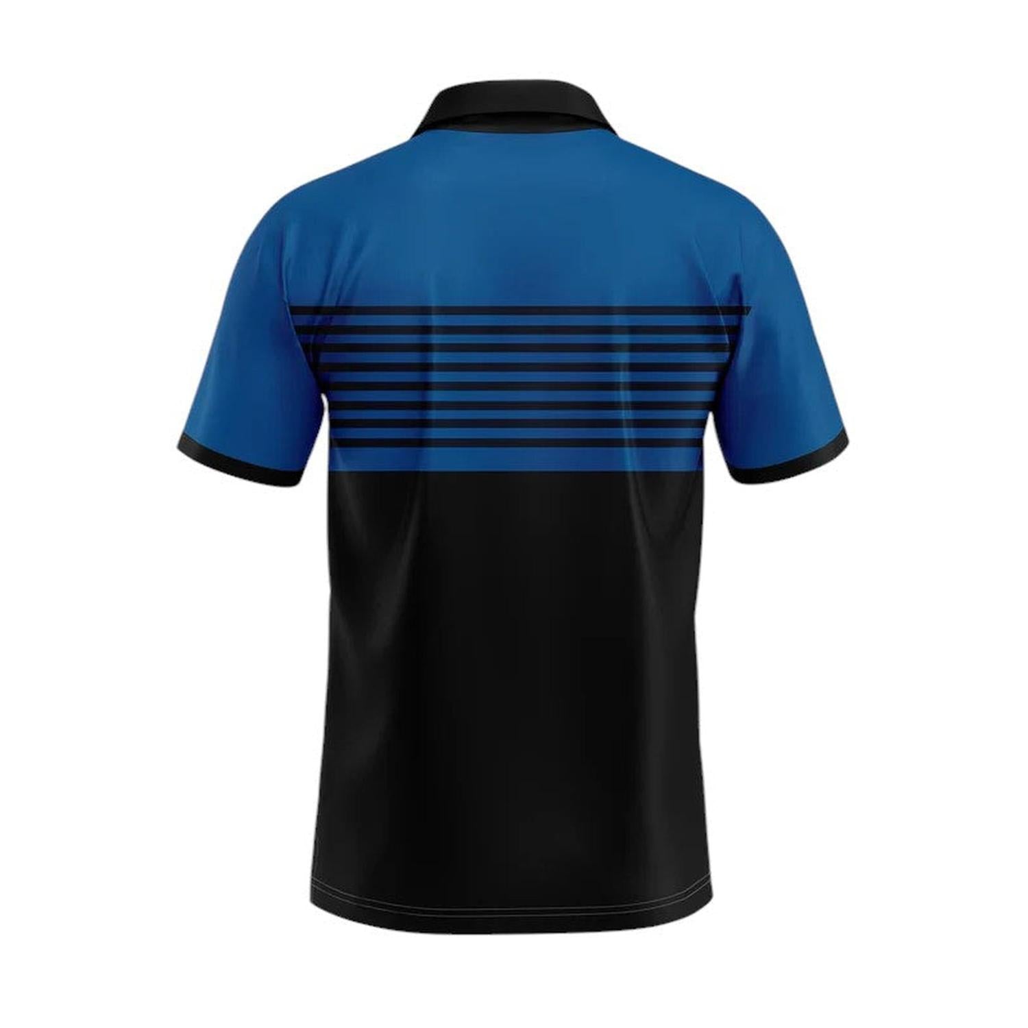 Men's Polo Shirt - Slim Fit - Short Sleeve - Striped Chest Design - Button Placket