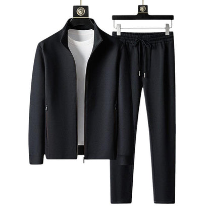 Men’s athletic tracksuit set – lightweight zip jacket and joggers