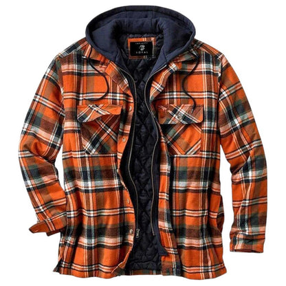Men's casual checkered jacket