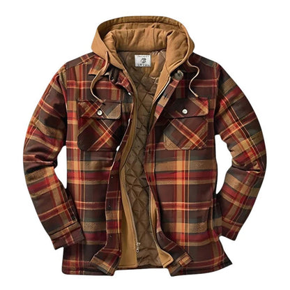 Men's casual checkered jacket