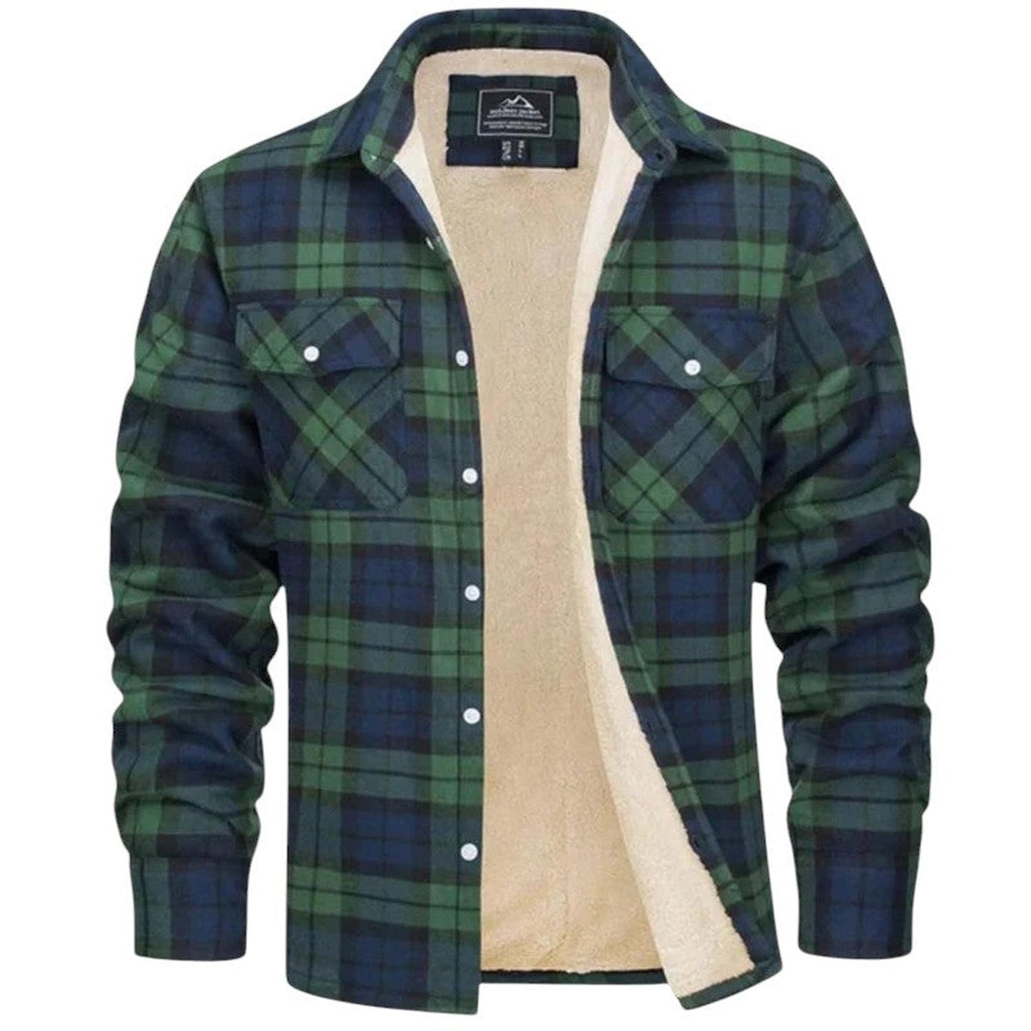 Men's casual checkered jacket