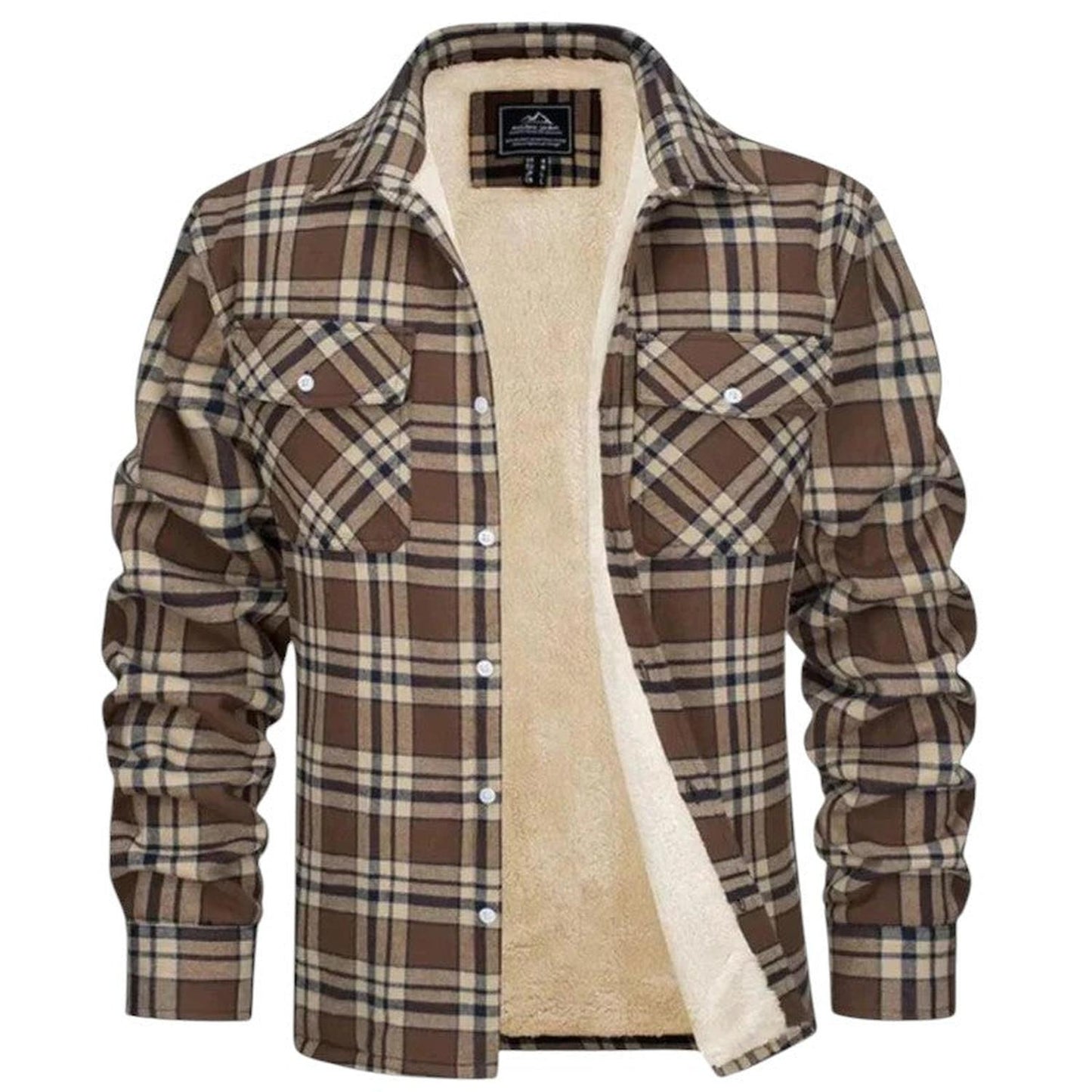 Men's casual checkered jacket