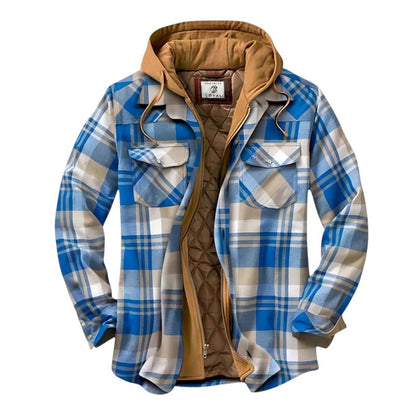 Men's casual checkered jacket