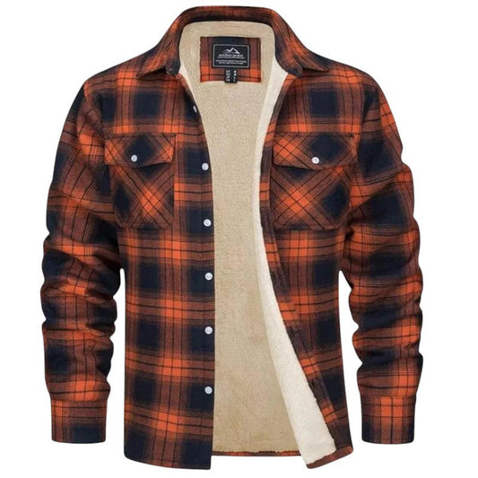 Men's casual checkered jacket