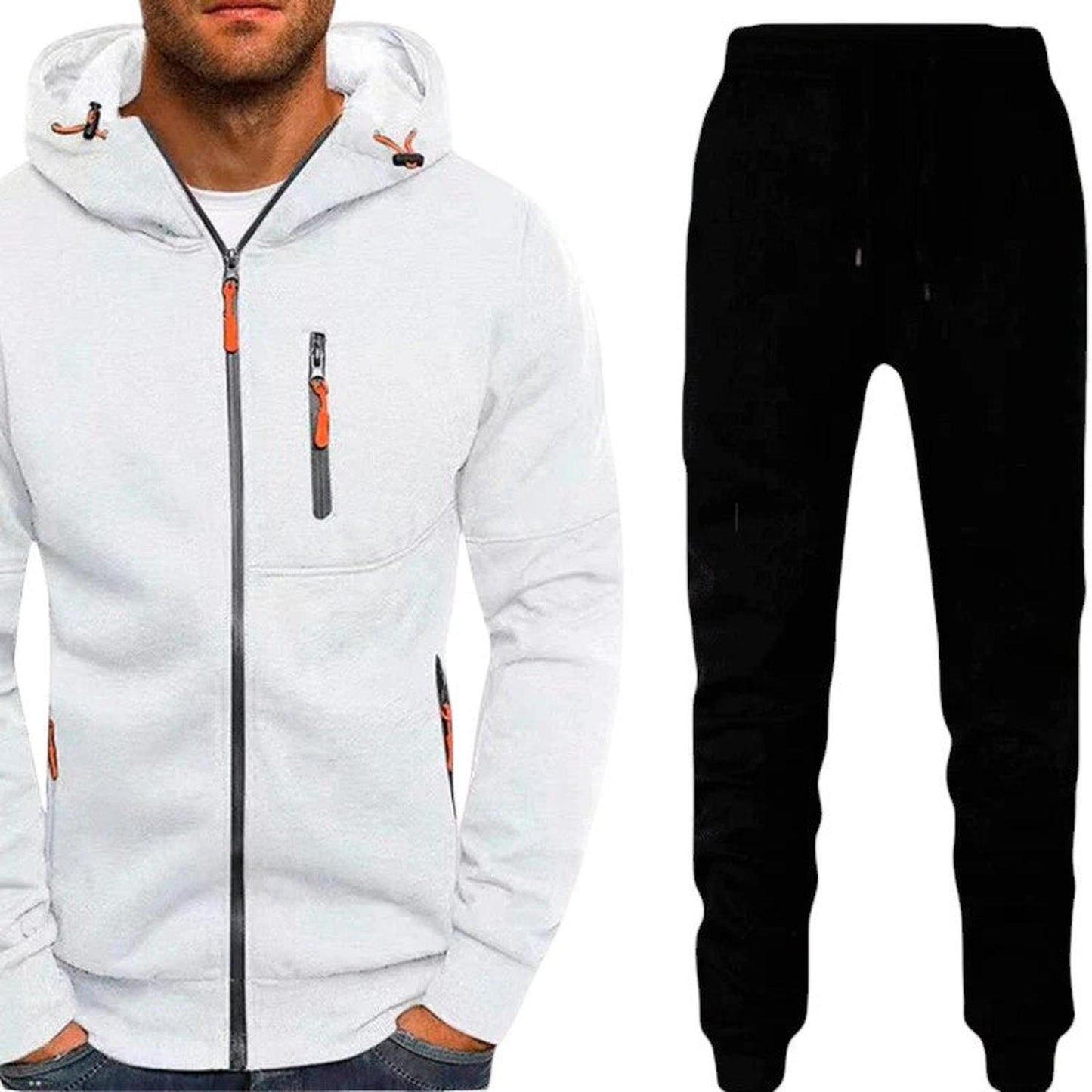 Men's casual set with hoodie and pants