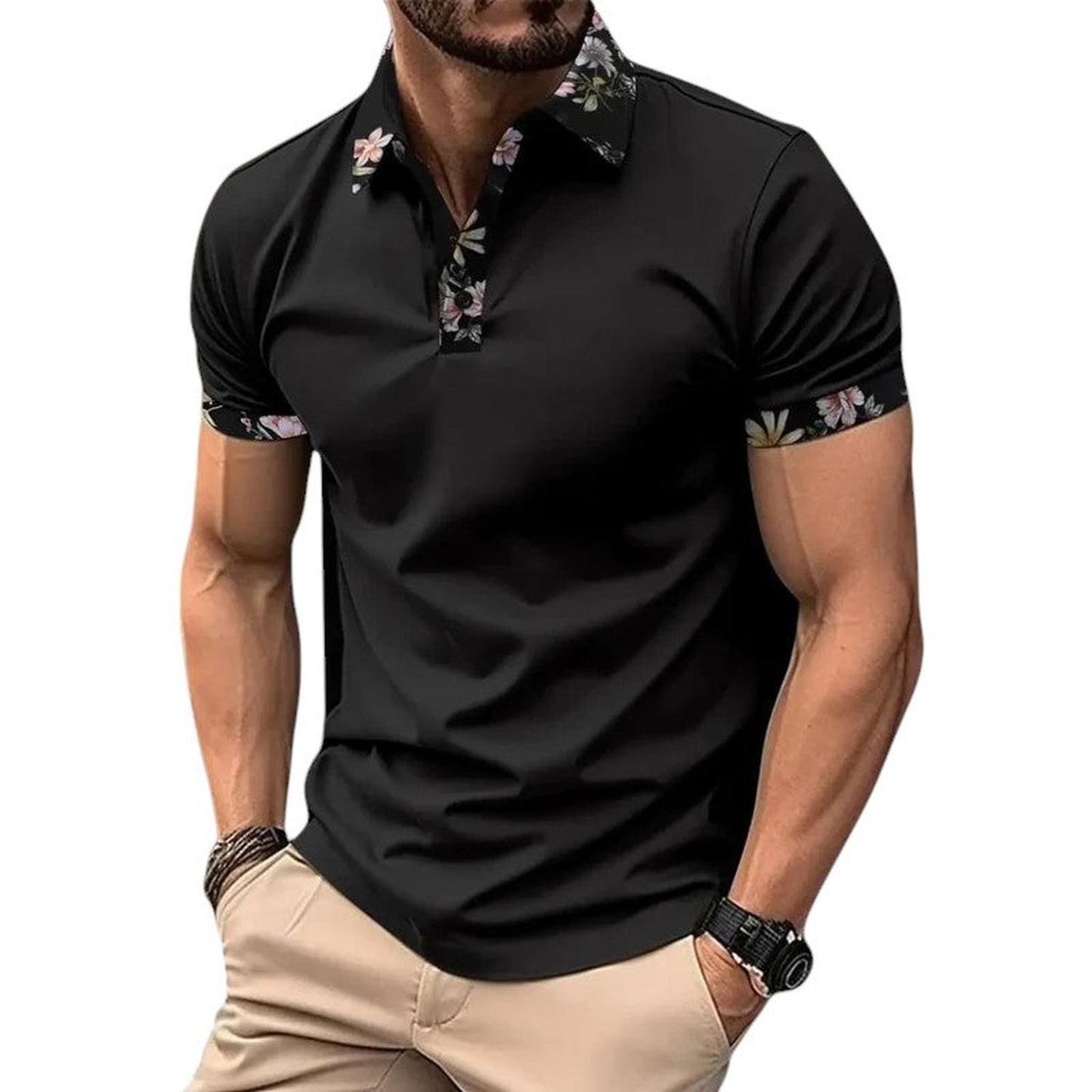 Men’s classic fit polo shirt – Breathable short sleeve casual wear