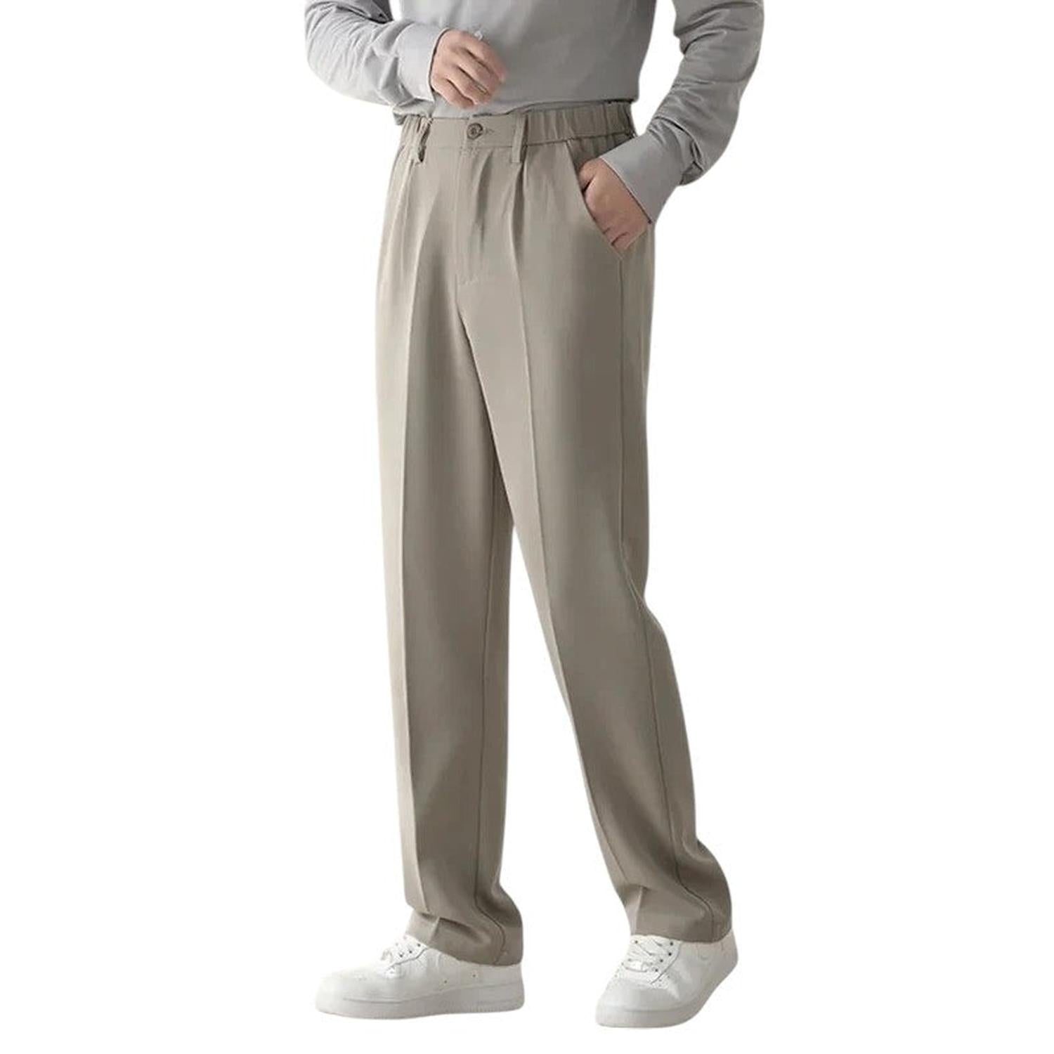 Men’s formal trousers – draped design with relaxed tailored fit