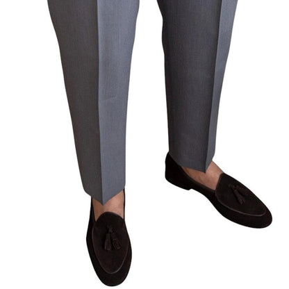 Men’s formal trousers – high-waisted with pleated front and classic fit
