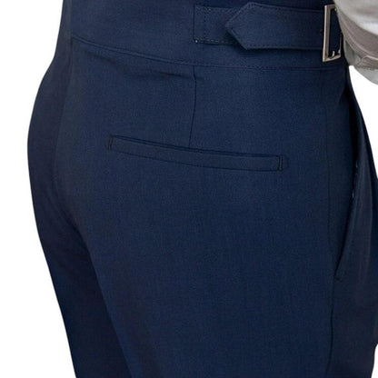 Men’s formal trousers – high-waisted with pleated front and classic fit