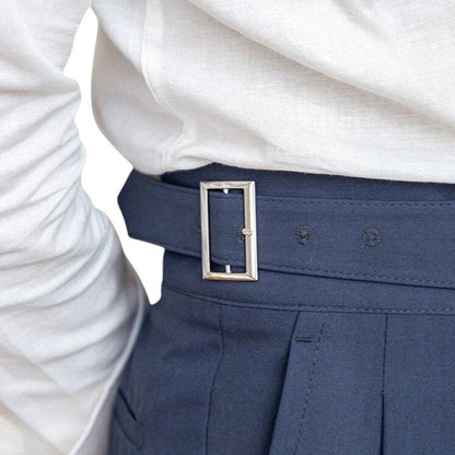 Men’s formal trousers – high-waisted with pleated front and classic fit