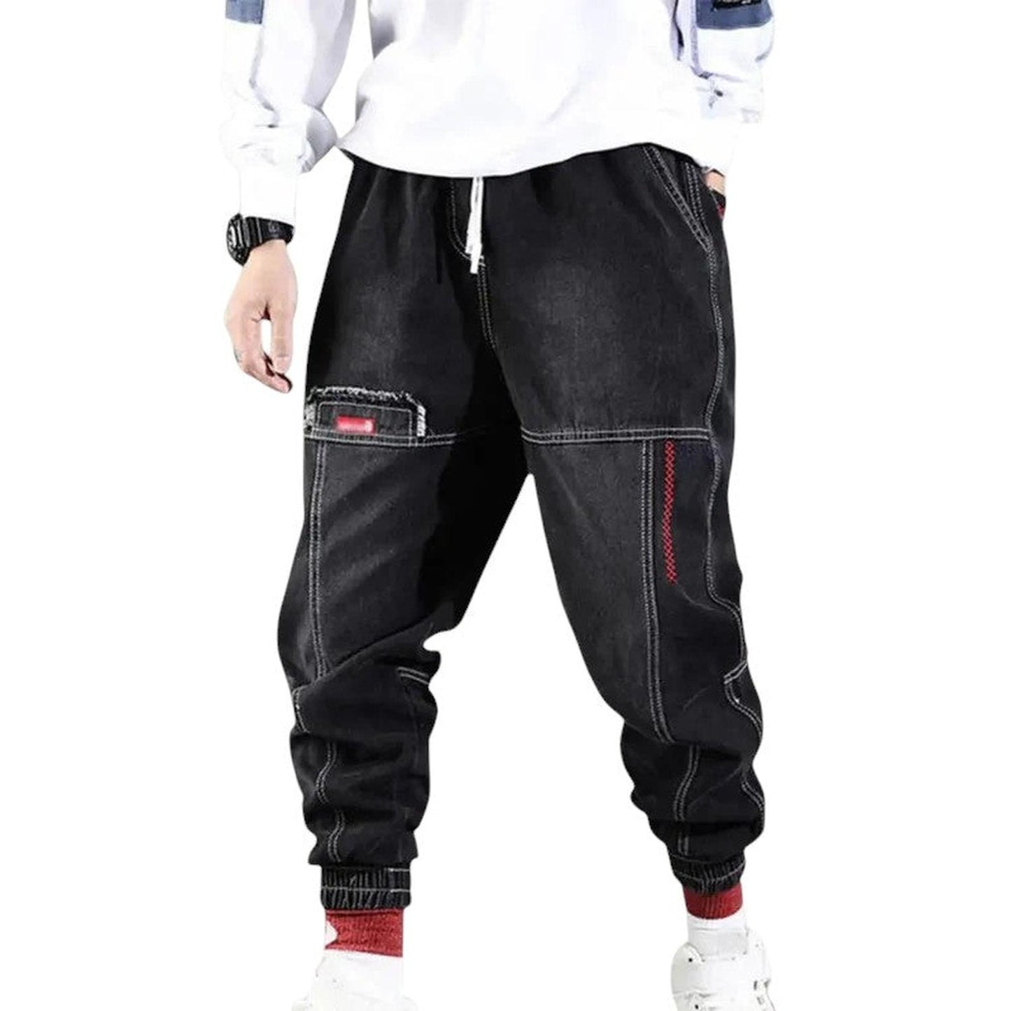 Men’s hip hop cargo trousers – relaxed fit with utility pockets