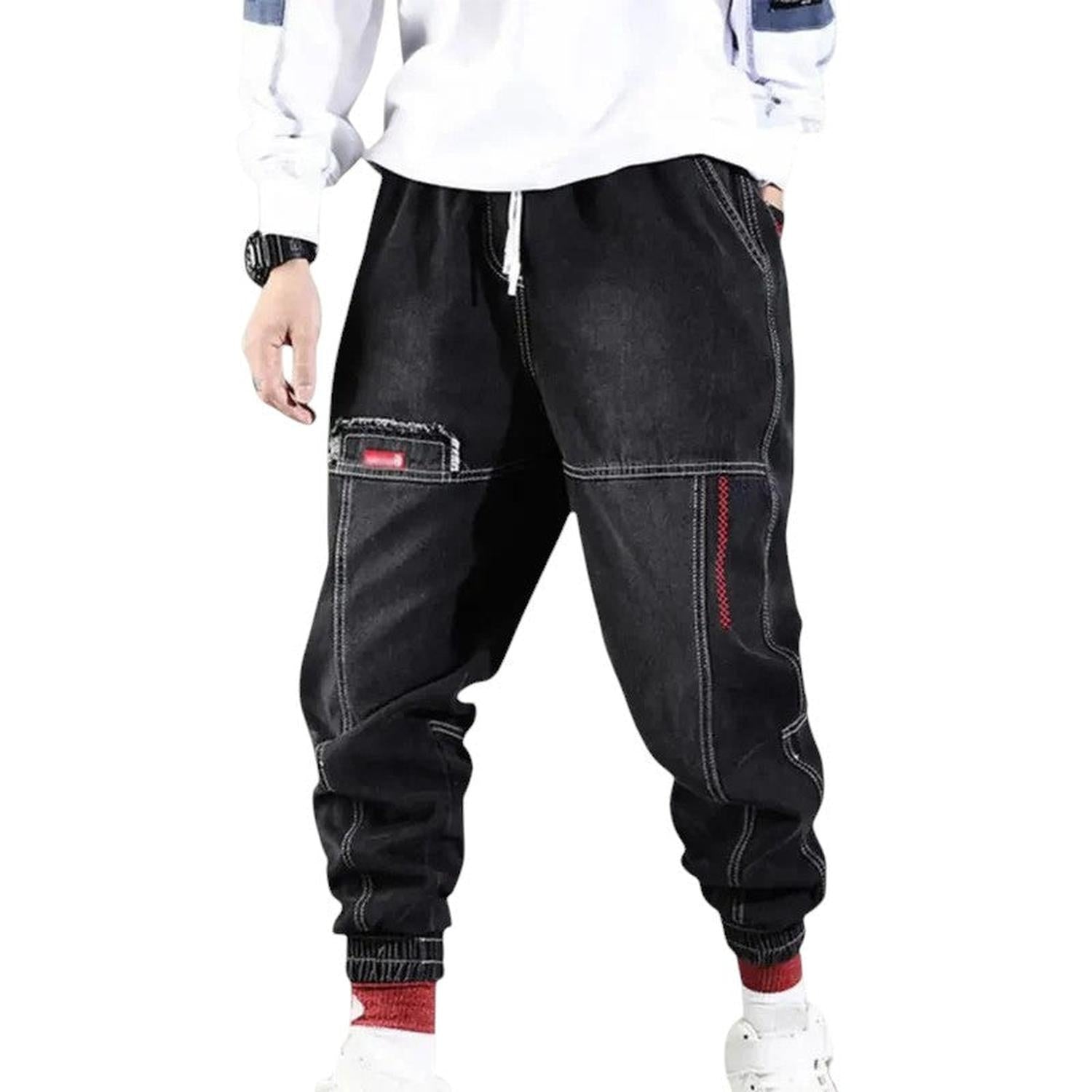 Men’s hip hop cargo trousers – relaxed fit with utility pockets