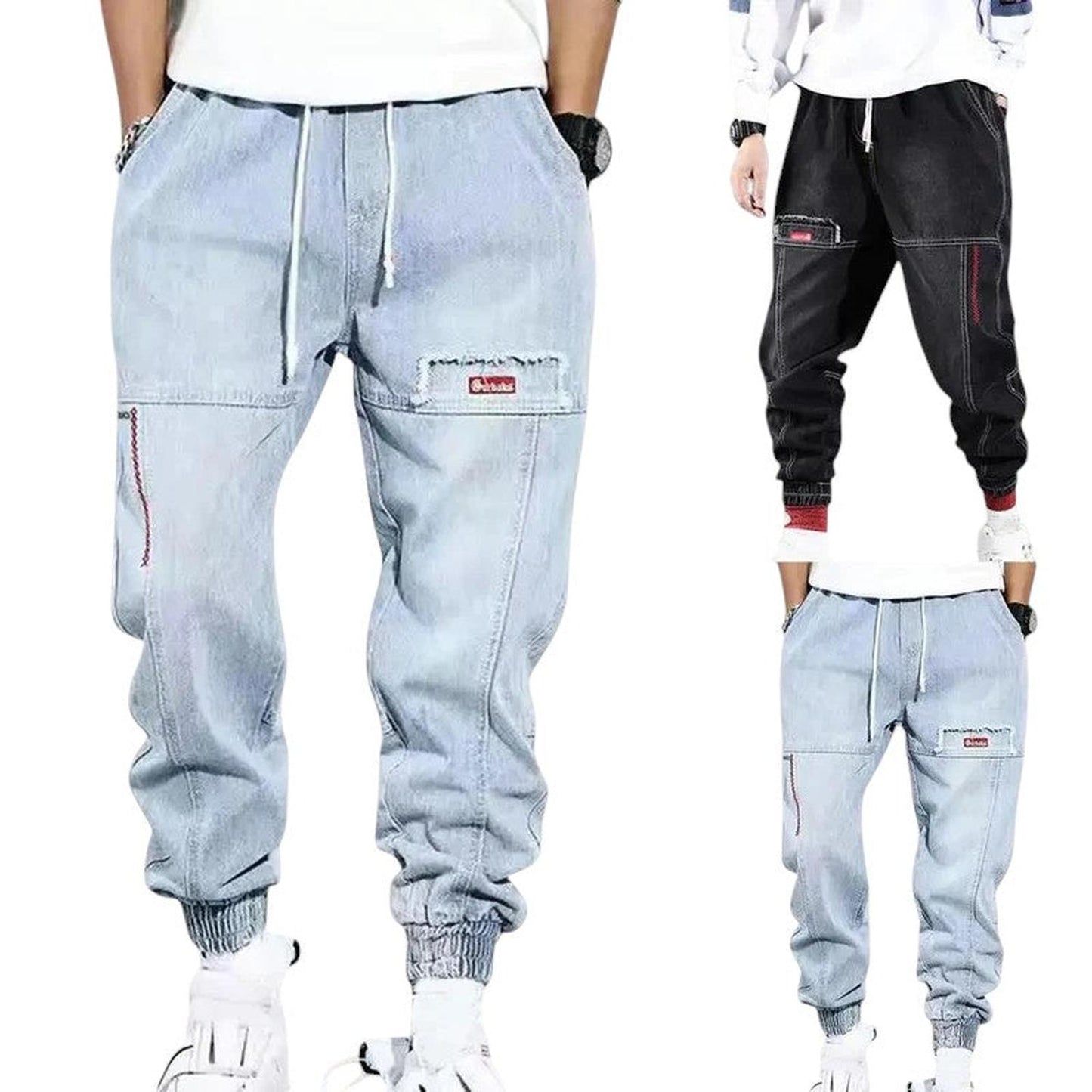 Men’s hip hop cargo trousers – relaxed fit with utility pockets