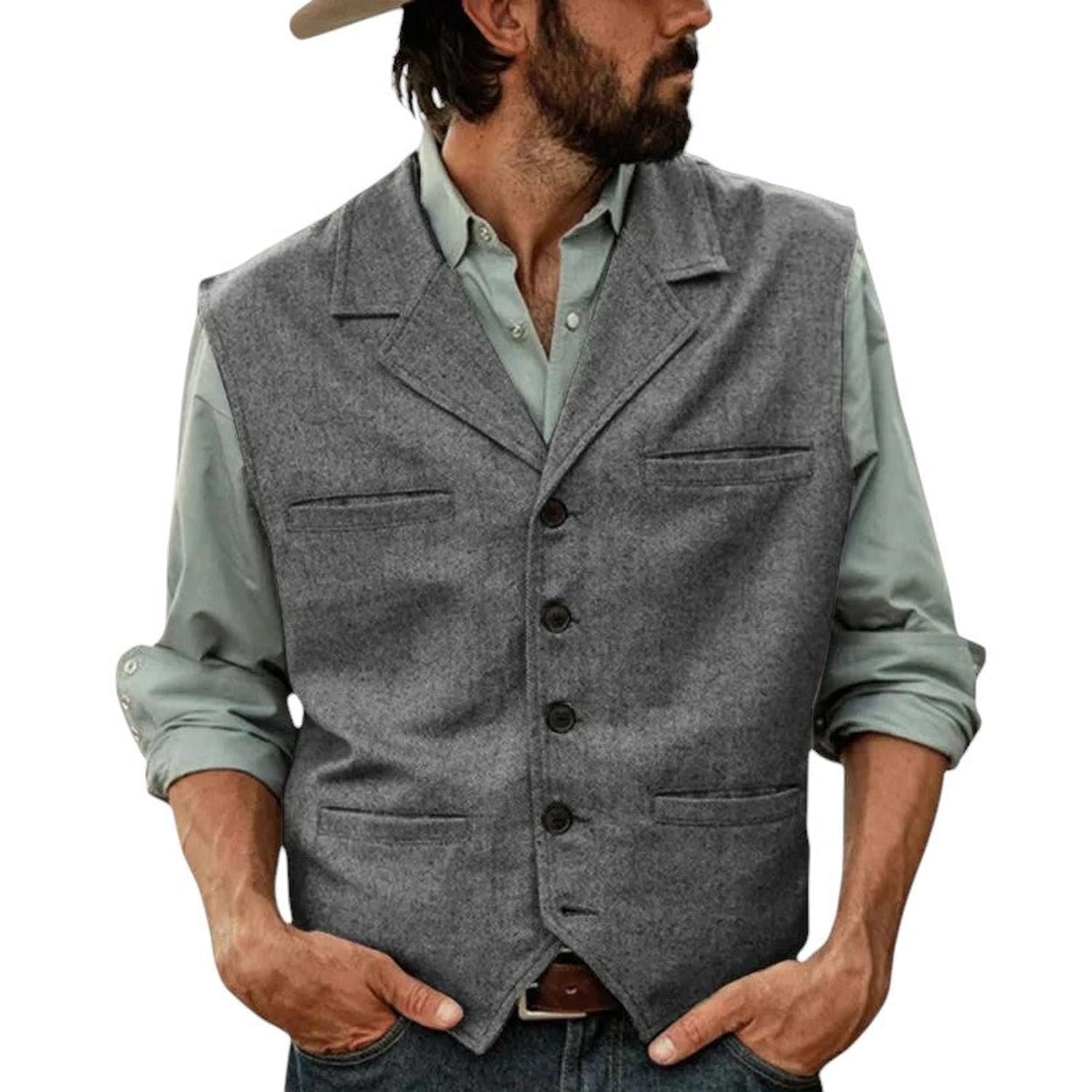 Men's vintage vow vest