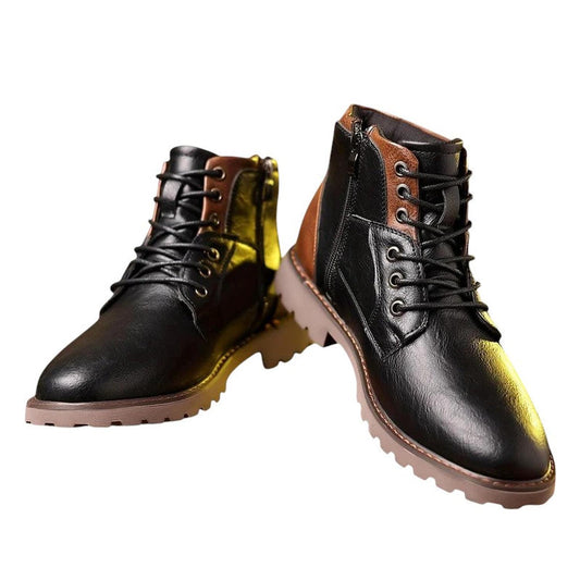 Men’s zip-up leather dress boots – smart and durable ankle footwear