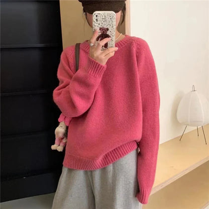 Oversized Sweater Women Modern Relaxed Long Sleeve Winter Jumper