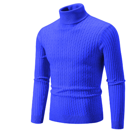 Turtleneck Sweater Men Warm Winter Pullover
