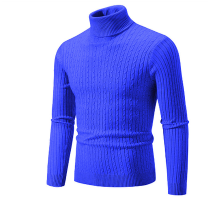 Turtleneck Sweater Men Warm Winter Pullover
