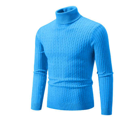 Turtleneck Sweater Men Warm Winter Pullover
