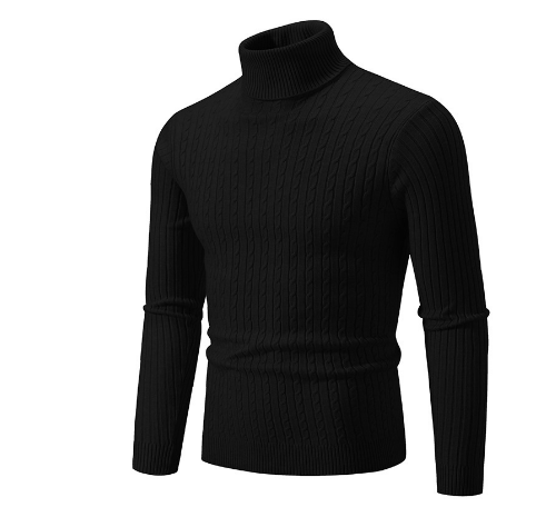 Turtleneck Sweater Men Warm Winter Pullover