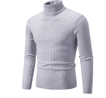 Turtleneck Sweater Men Warm Winter Pullover