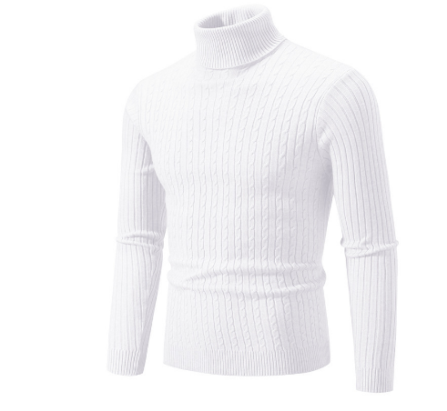 Turtleneck Sweater Men Warm Winter Pullover