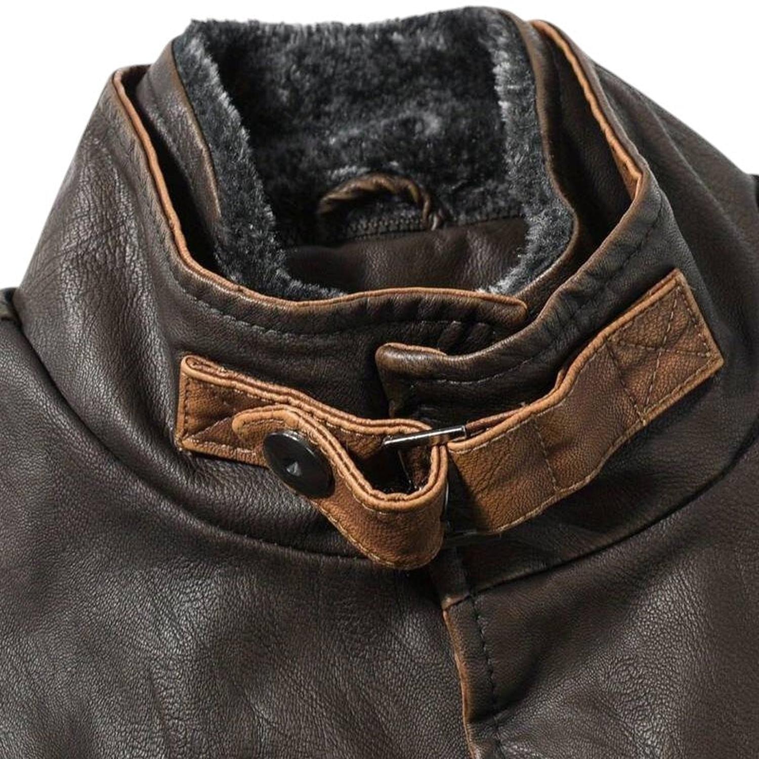 Retro men's PU leather vest