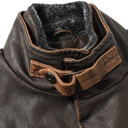 Retro men's PU leather vest