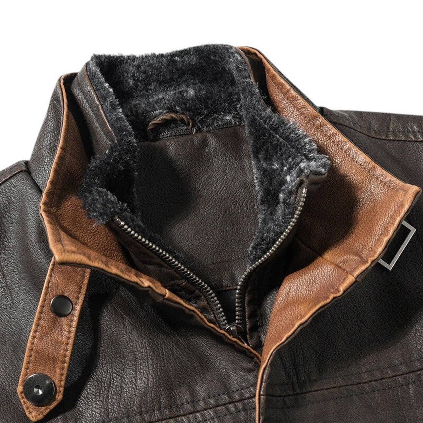 Retro men's PU leather vest