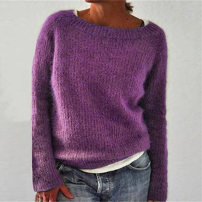 Sweater Women Warm Knitted Winter Fit Cozy Look