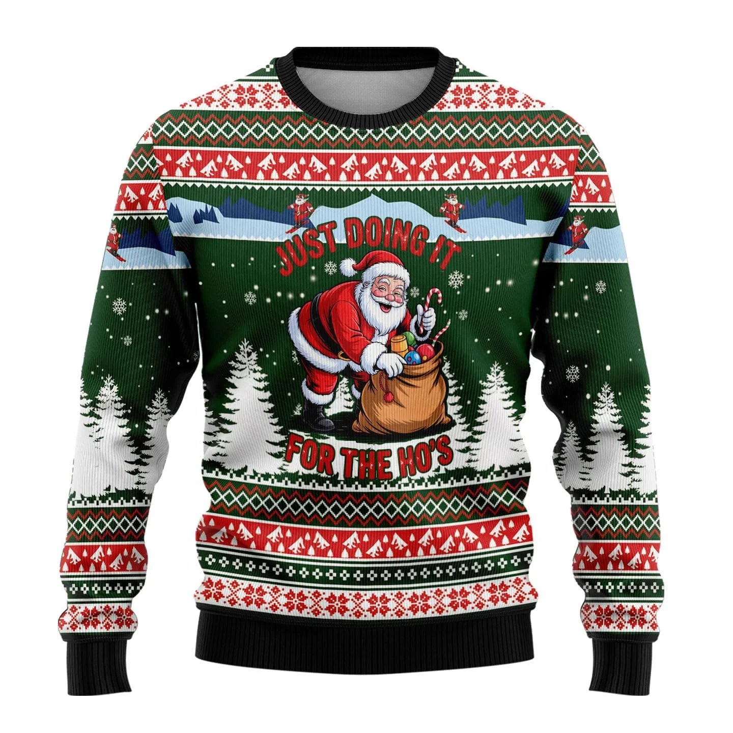 Unisex Funny Christmas Sweater - Round Neck Festive Jumper