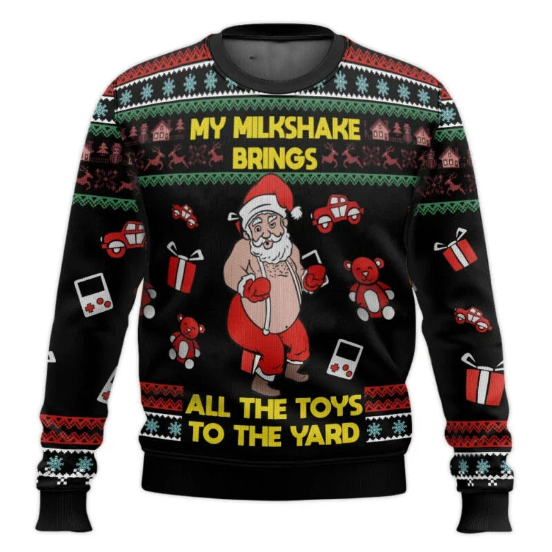 Unisex Ugly Christmas Sweater – Funny Xmas Jumper Round Neck