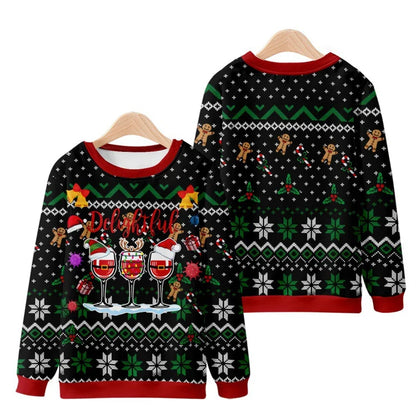 3D Printed Men’s Christmas Sweater – Warm Long Sleeve Festive Top