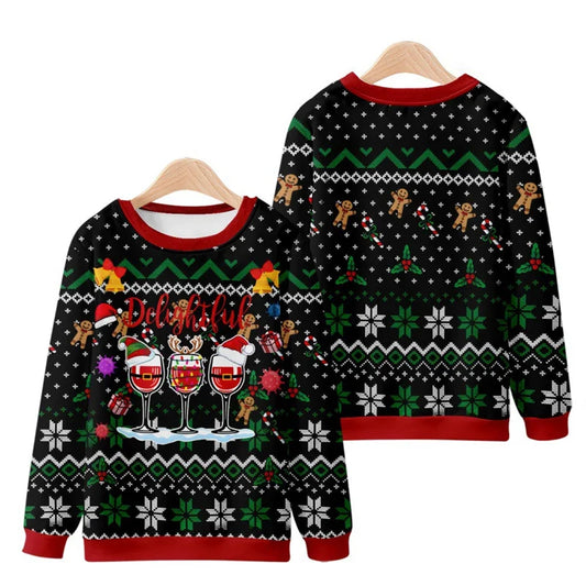 3D Printed Men’s Christmas Sweater – Warm Long Sleeve Festive Top