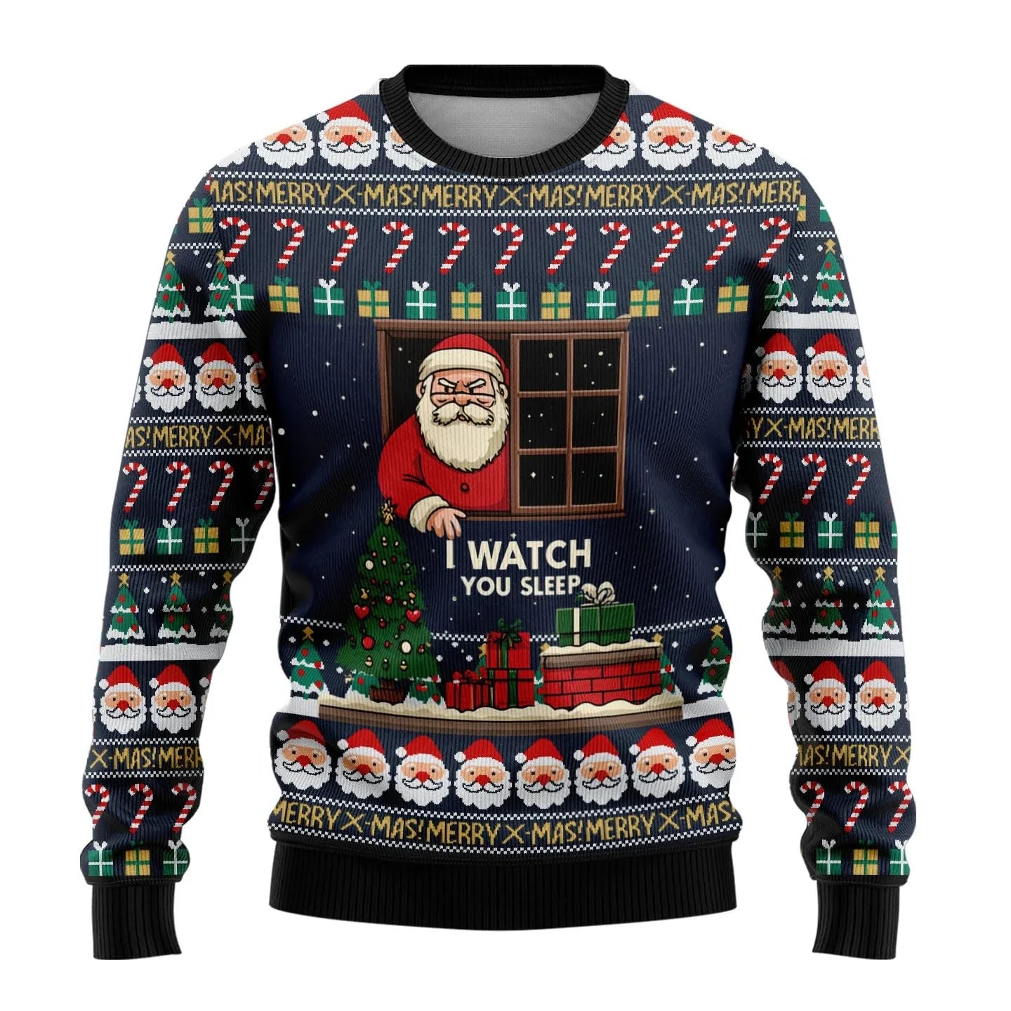 Unisex Funny Christmas Sweater - Round Neck Festive Jumper