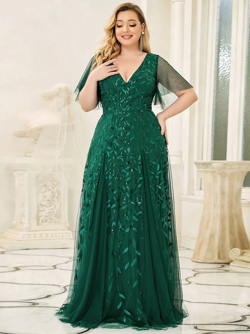 Plus Size Evening Dress – Maxi Long Dress for Women