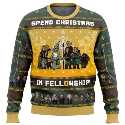 Men’s Knitted Christmas Sweater – Warm Winter Jumper