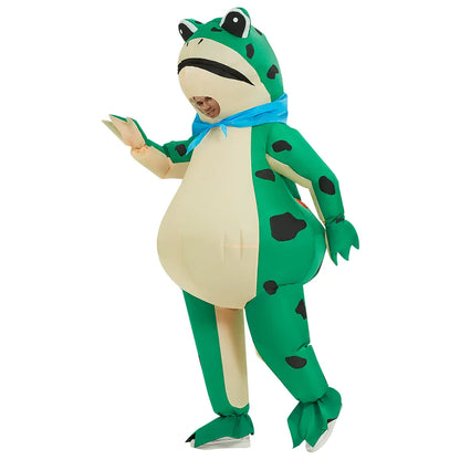 Funny inflatable frog halloween costume - unisex design