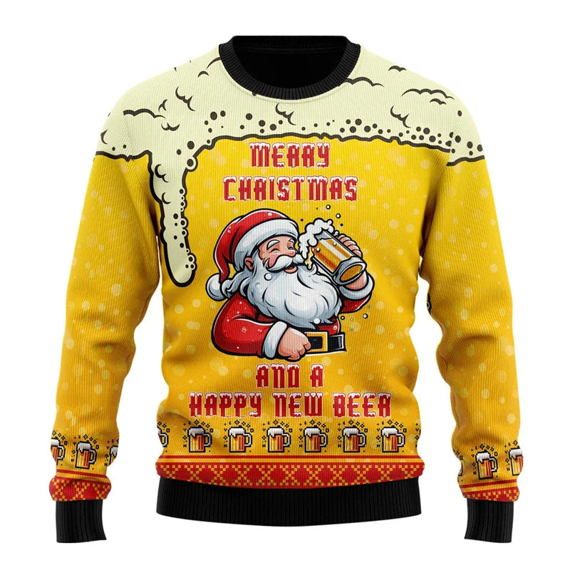 Funny Men’s Christmas Sweater - Warm Festive Holiday Jumper