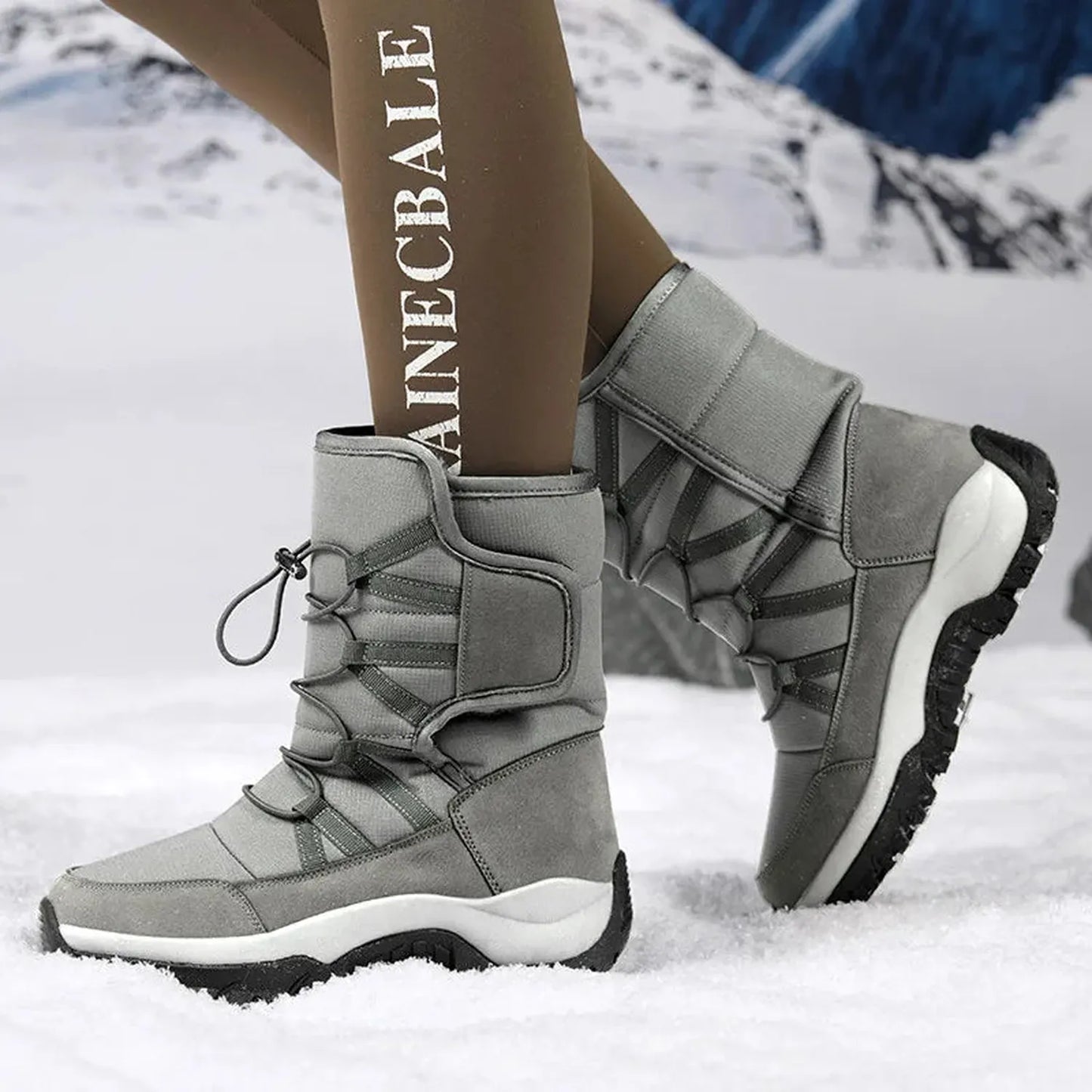 Men’s mid-calf boots - water-resistant with insulated lining, rugged sole and adjustable fit