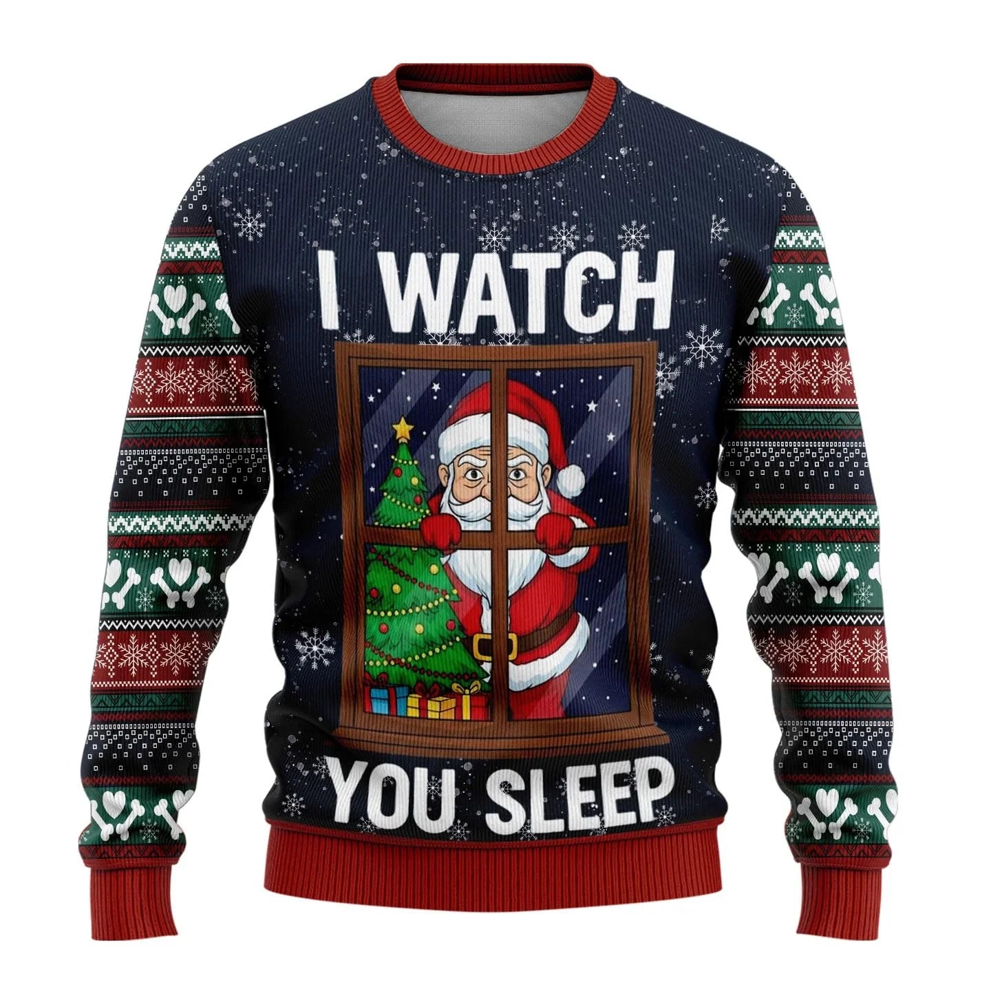 Unisex Funny Christmas Sweater - Round Neck Festive Jumper