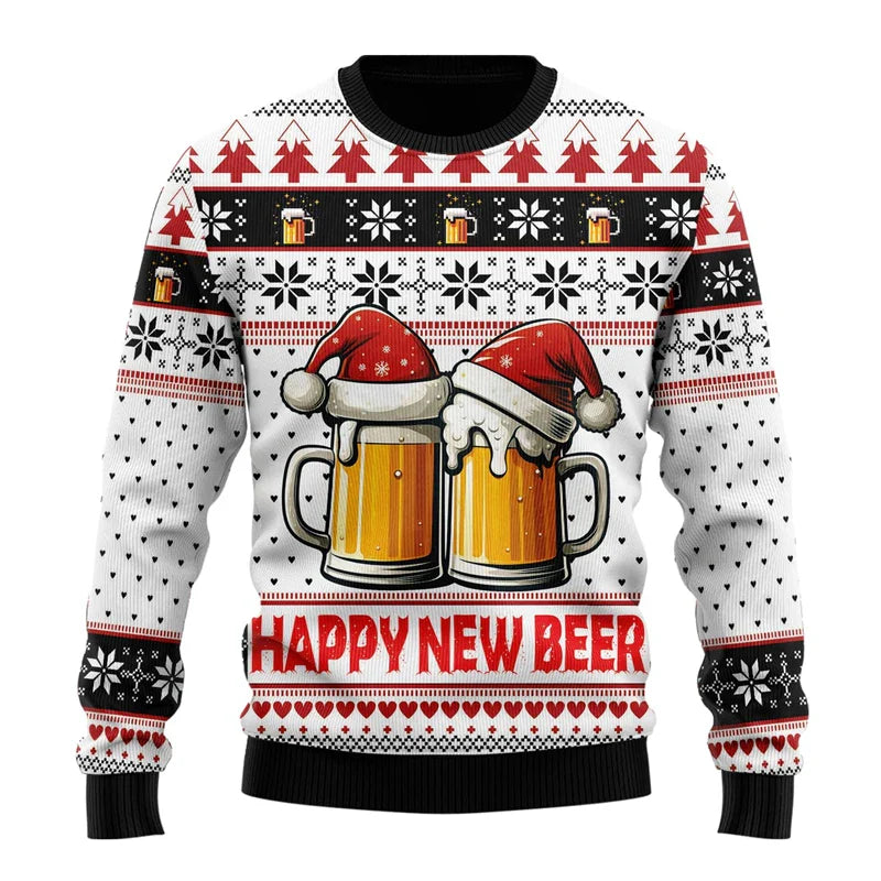 Funny Men’s Christmas Sweater - Warm Festive Holiday Jumper