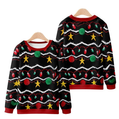 3D Printed Men’s Christmas Sweater – Warm Long Sleeve Festive Top