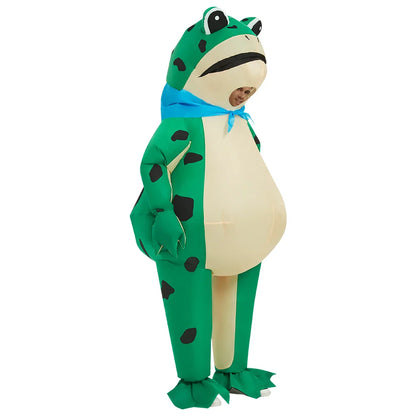 Funny inflatable frog halloween costume - unisex design