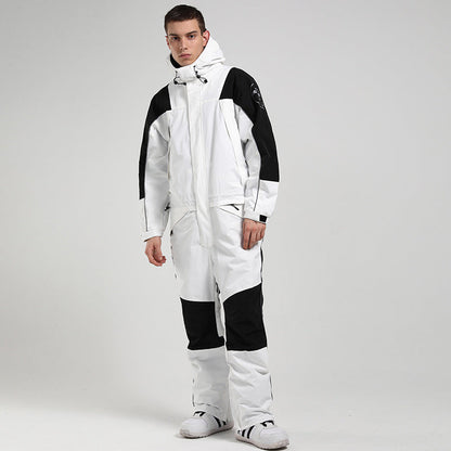 Ski Overall Unisex Waterproof Breathable One-piece Construction