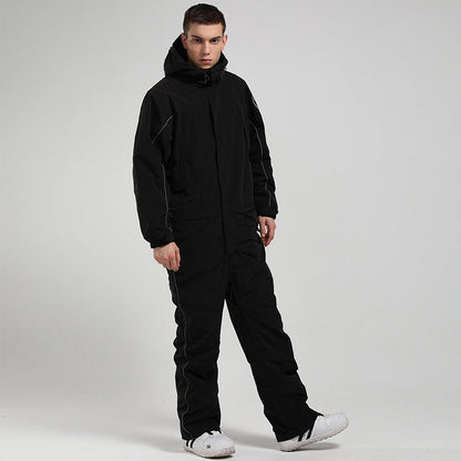 Ski Overall Unisex Waterproof Breathable One-piece Construction