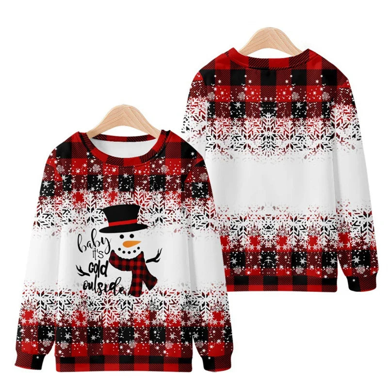 3D Printed Men’s Christmas Sweater – Warm Long Sleeve Festive Top