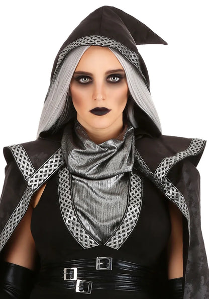 Women’s gothic witch halloween dress - maxi costume outfit