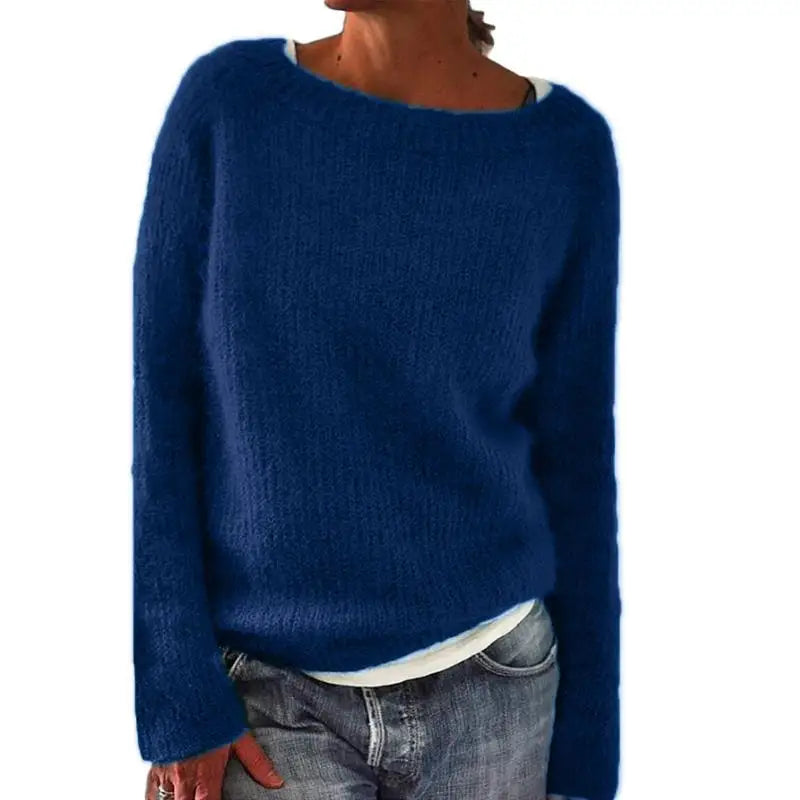 Sweater Women Warm Knitted Winter Fit Cozy Look